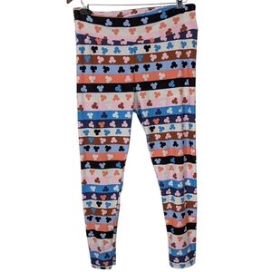 LulaRoe Tall & Curvy Minnie Mouse Leggings Multicolored One Size